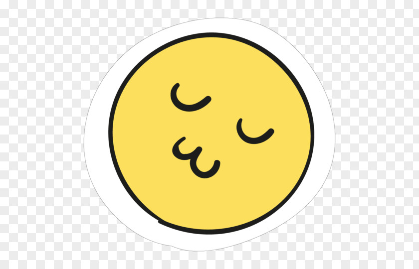 Kiss Smile Smiley Emoticon Sticker Die Cutting PNG