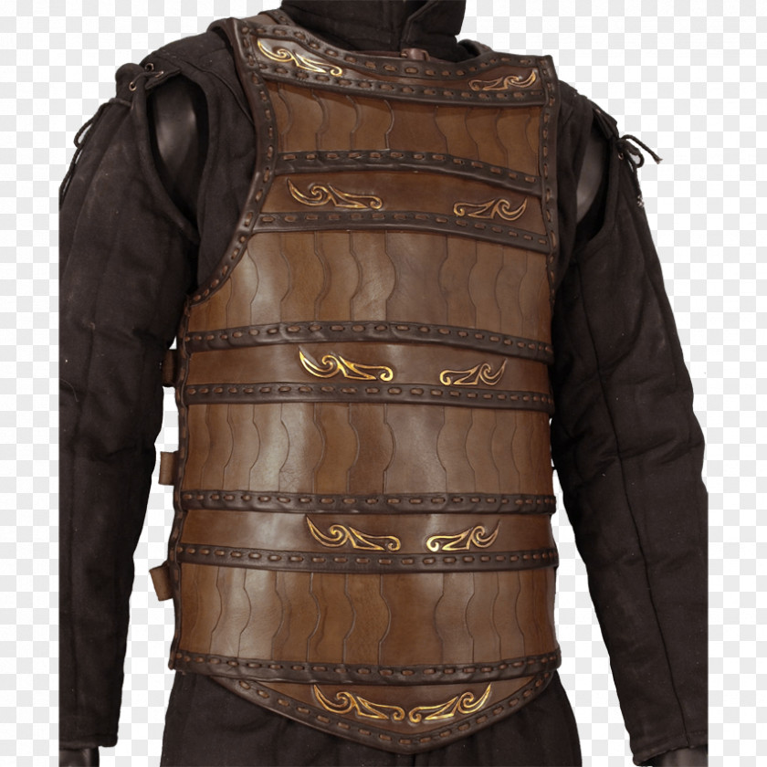 Leather Hoodie Lamellar Armour Body Armor レザーアーマー PNG