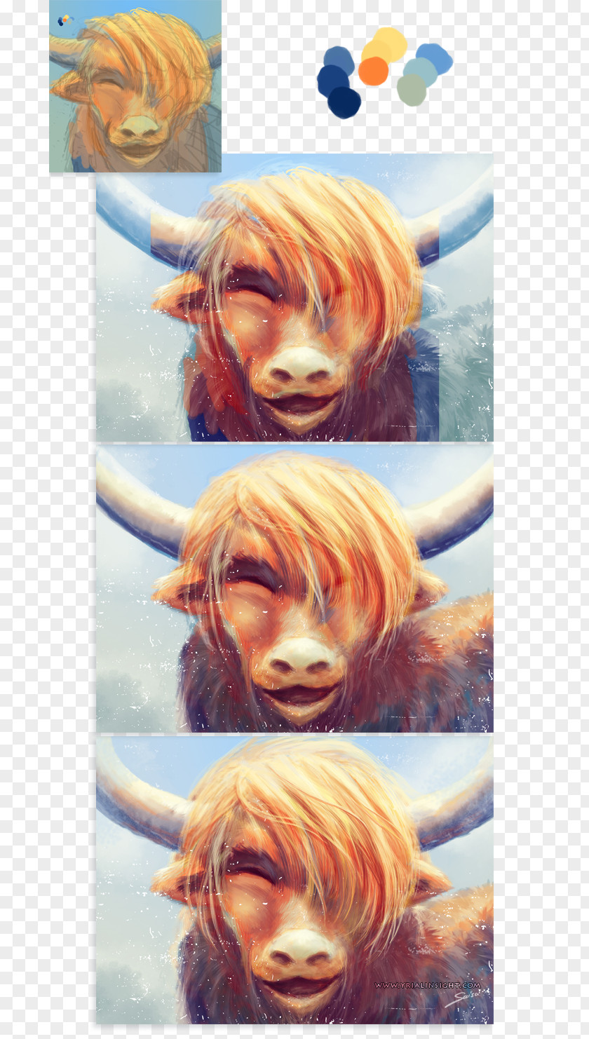 Yak Drawing Hair Coloring PNG