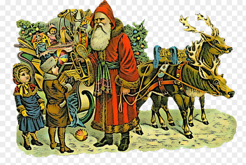 Cartoon Middle Ages Christmas Eve PNG