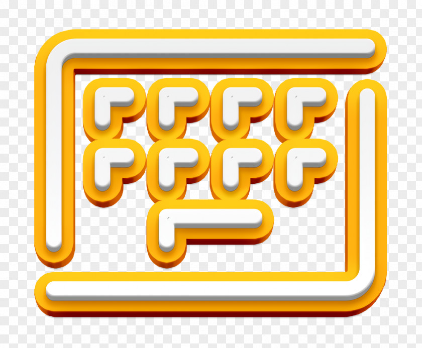 Rectangle Yellow App Icon Galaxy Keyboard PNG