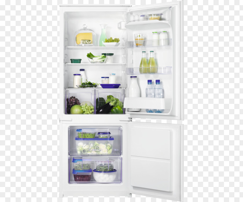 Refrigerator Zanussi ZBB28441SA Freezers ZANUSSI ZBB24431SA PNG