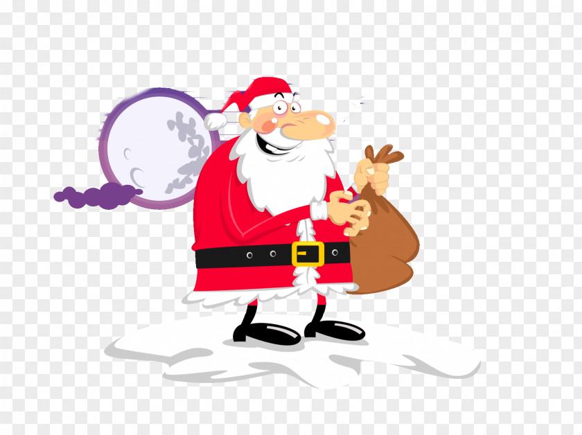 Send Gift Santa Claus Christmas Clip Art PNG