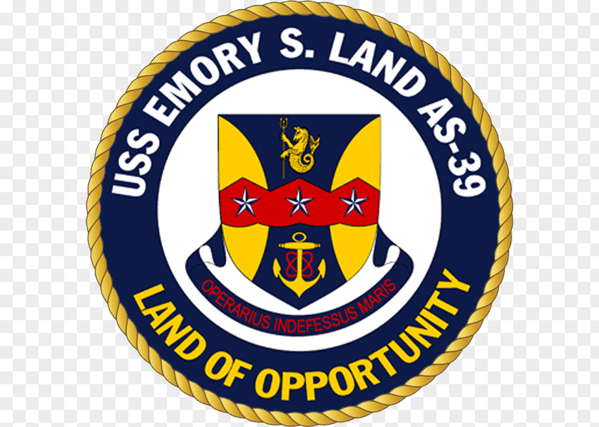 United States Navy USS Emory S. Land Submarine Tender Army Officer PNG
