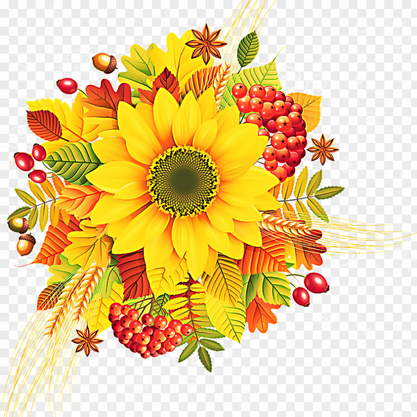 Flower Arranging Sunflower Floral Design PNG