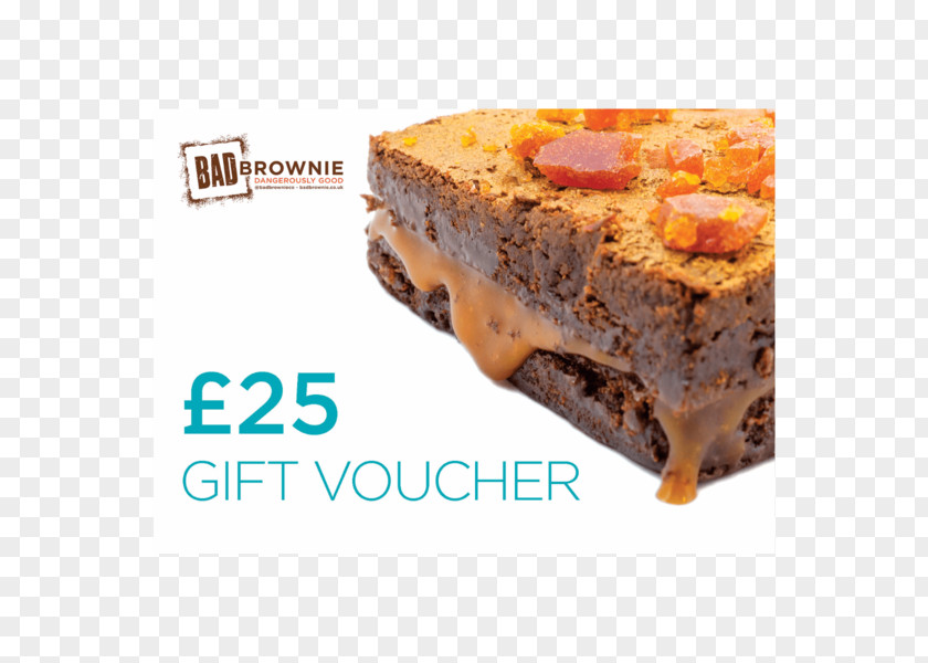 Gift Voucher Chocolate Brownie Fudge Food Caramel PNG