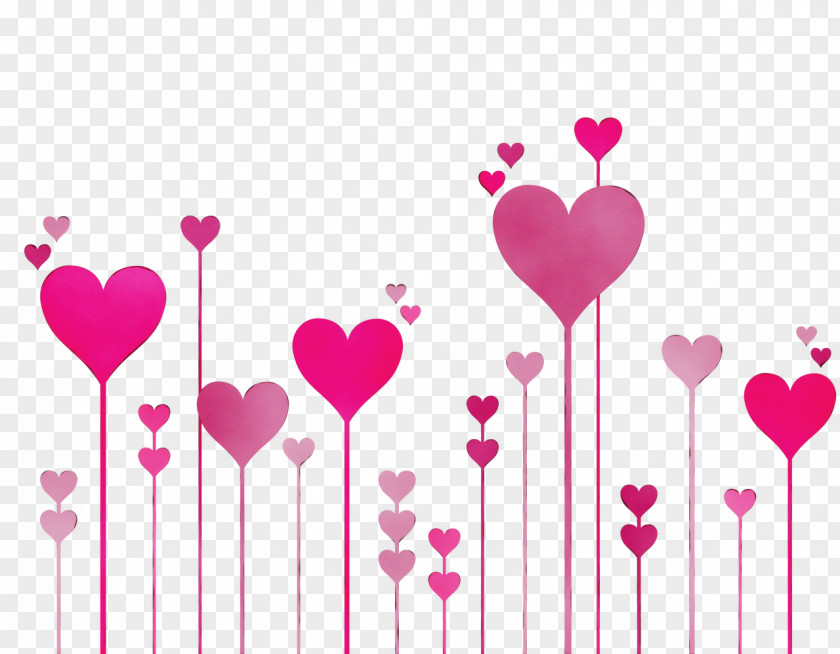 Love Magenta Valentines Day Heart PNG