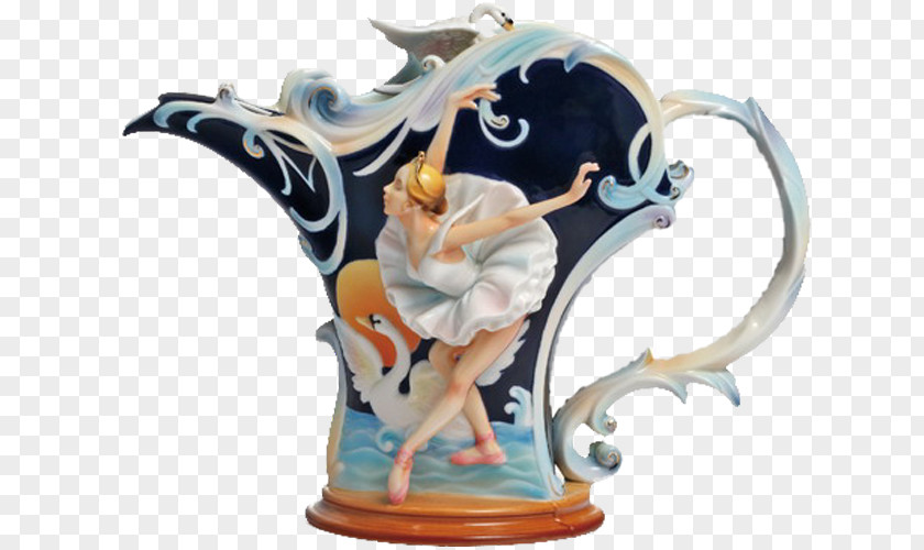 Artwork Franz-porcelains Ceramic Teapot Vase PNG