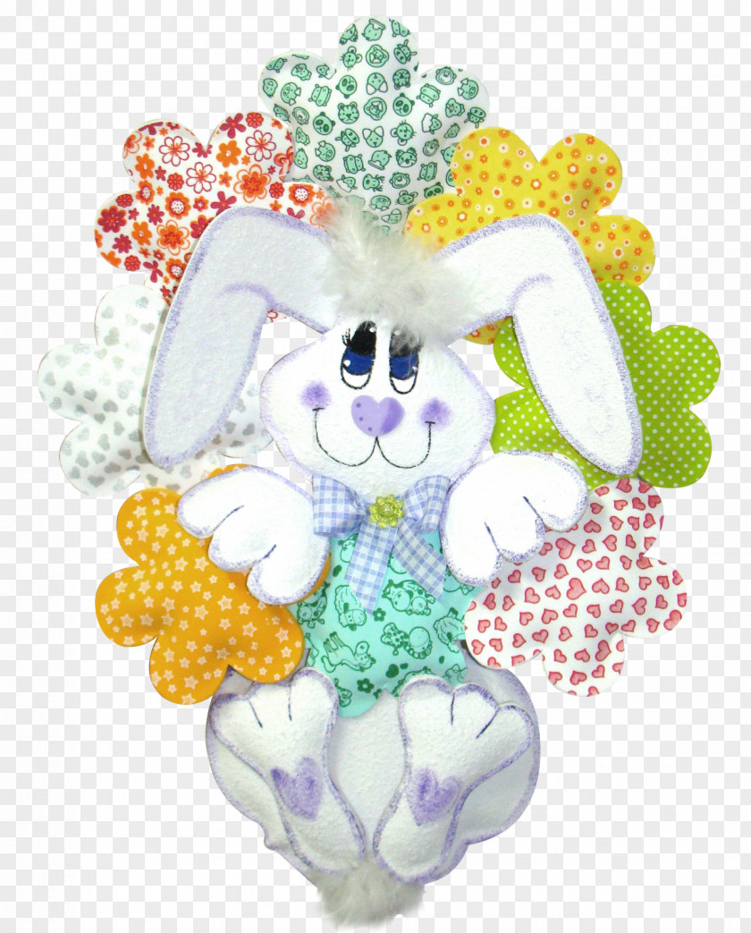 Kreateva Floral Design Easter Bunny Artisan PNG
