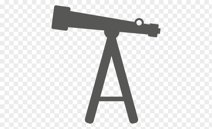 Silhouette Telescope PNG