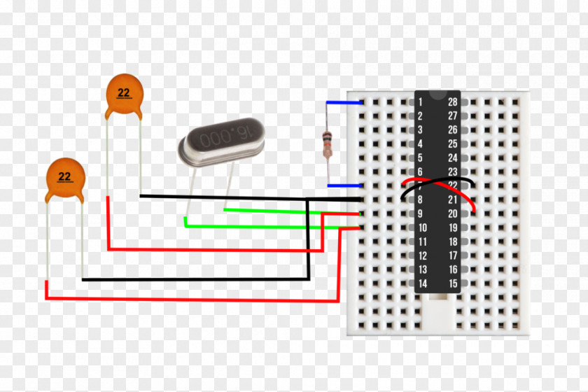 Breadboard ATmega328 Arduino Wiring Diagram PNG