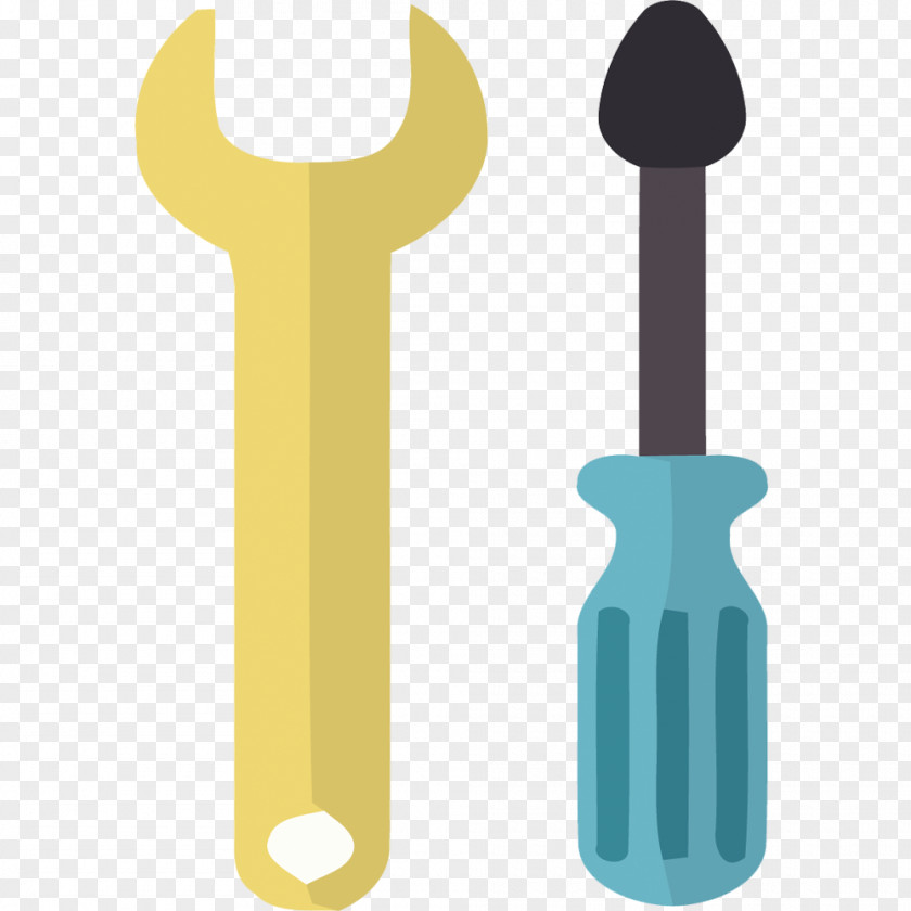 Flat Screwdriver Vector Material PNG