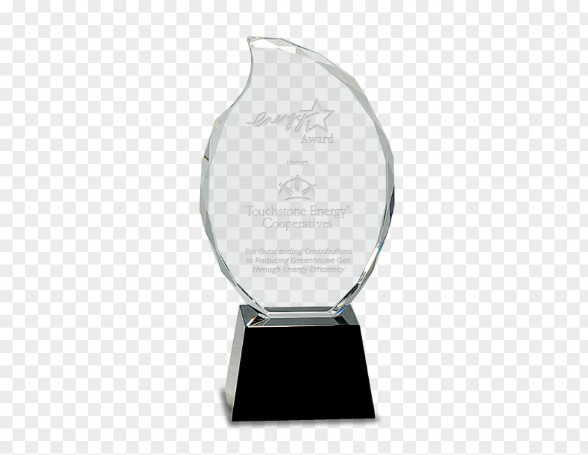 Glass Trophy Award Crystal Commemorative Plaque PNG