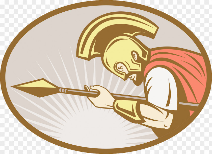 Gladiator Spear Attack Stock Illustration Royalty-free Clip Art PNG