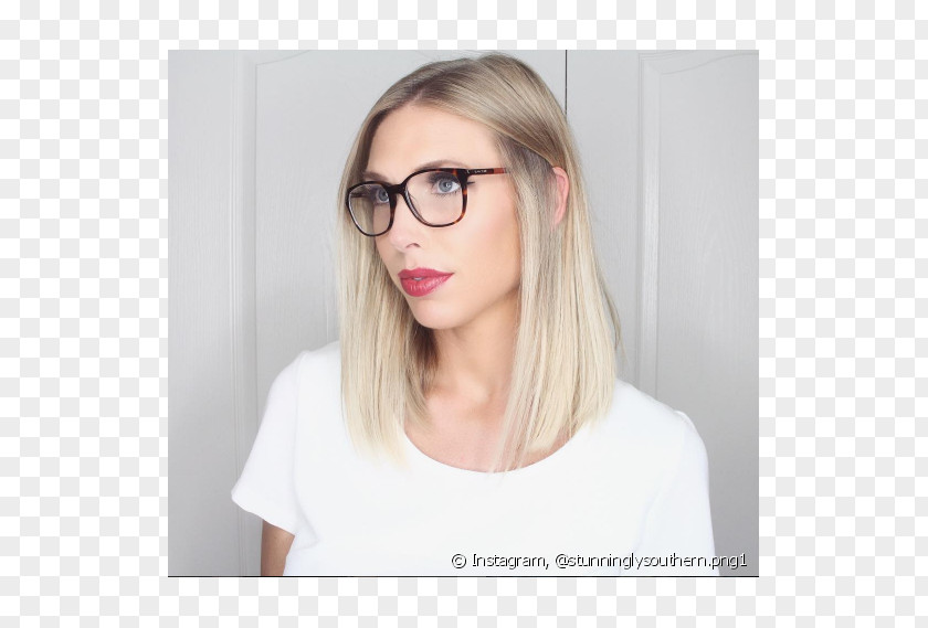 Glasses Blond Hair Coloring Brown PNG