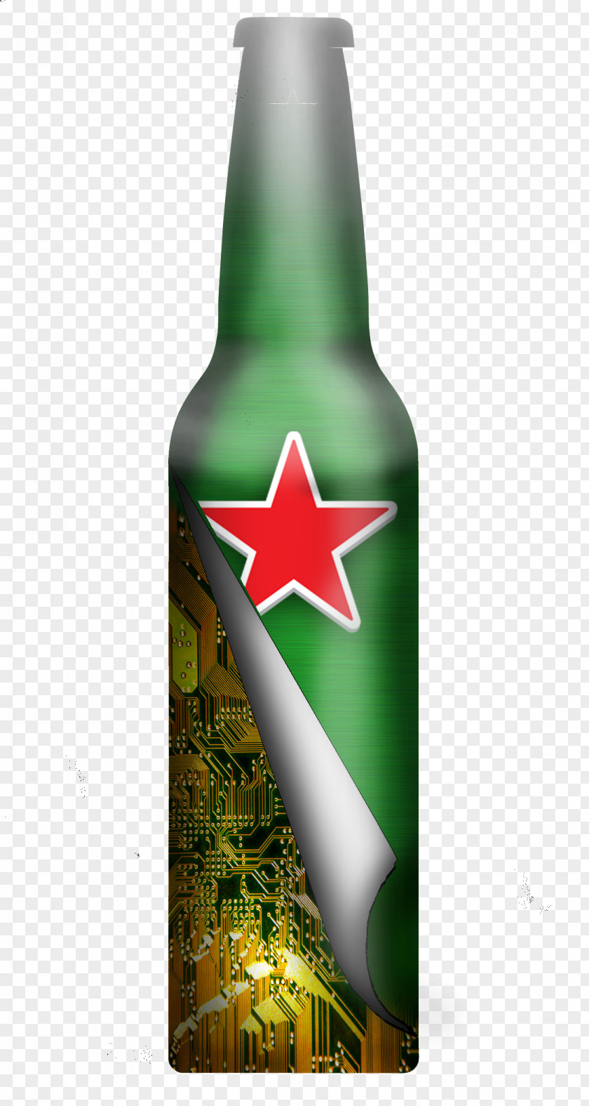 Heineken Beer Wine Bottle Jake Shaw PNG