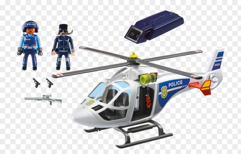 Helicopter Police Aviation Playmobil Toy PNG