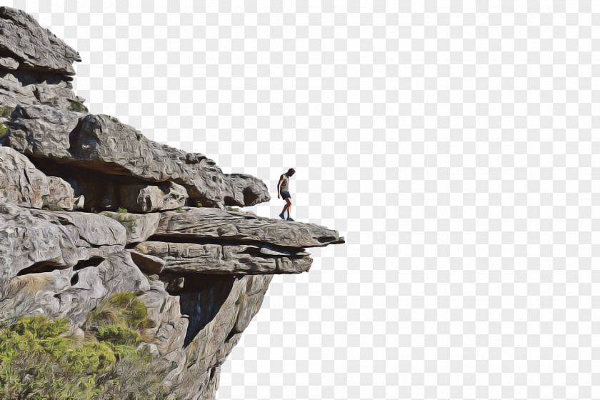 Klippe Rock Climbing Outcrop Formation Bedrock Terrain PNG