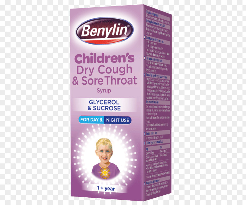 Sore Throat Benylin Cough Medicine Child PNG