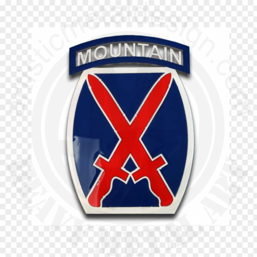 10th Mountain Division Fort Drum Combat Service Identification Badge United States Army PNG