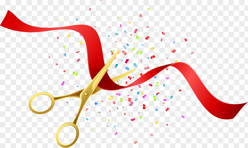 Beautifully Opened Scissors Poster Vector Opening Ceremony Royalty-free Illustration PNG