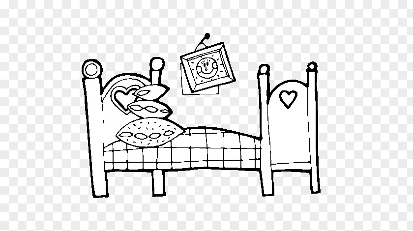Bed Room Bedroom Coloring Book Drawing Furniture PNG