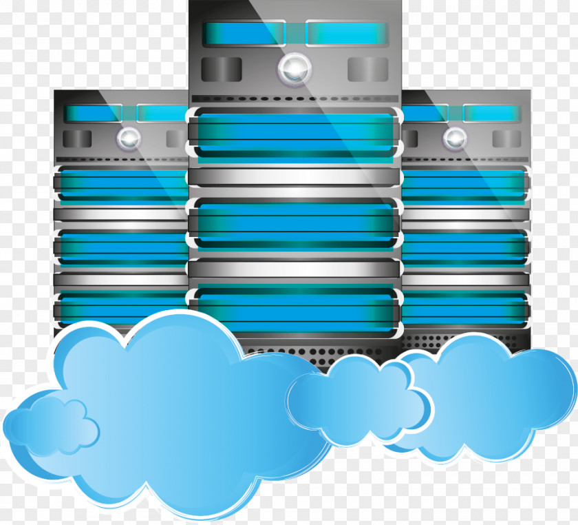 Cloud Computing Data Center Storage Database PNG