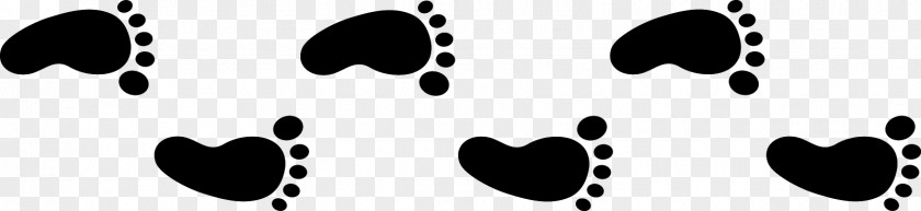 Feet Clipart Black And White Walking Footprint Clip Art PNG