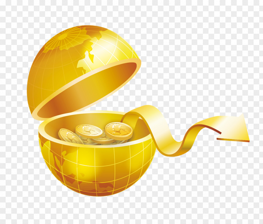 Golden Ball Finance Gold Investment Wealth PNG