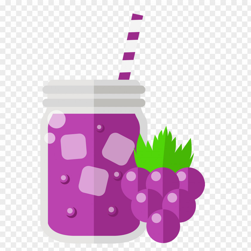 Grape Juice Design Image Illustration PNG