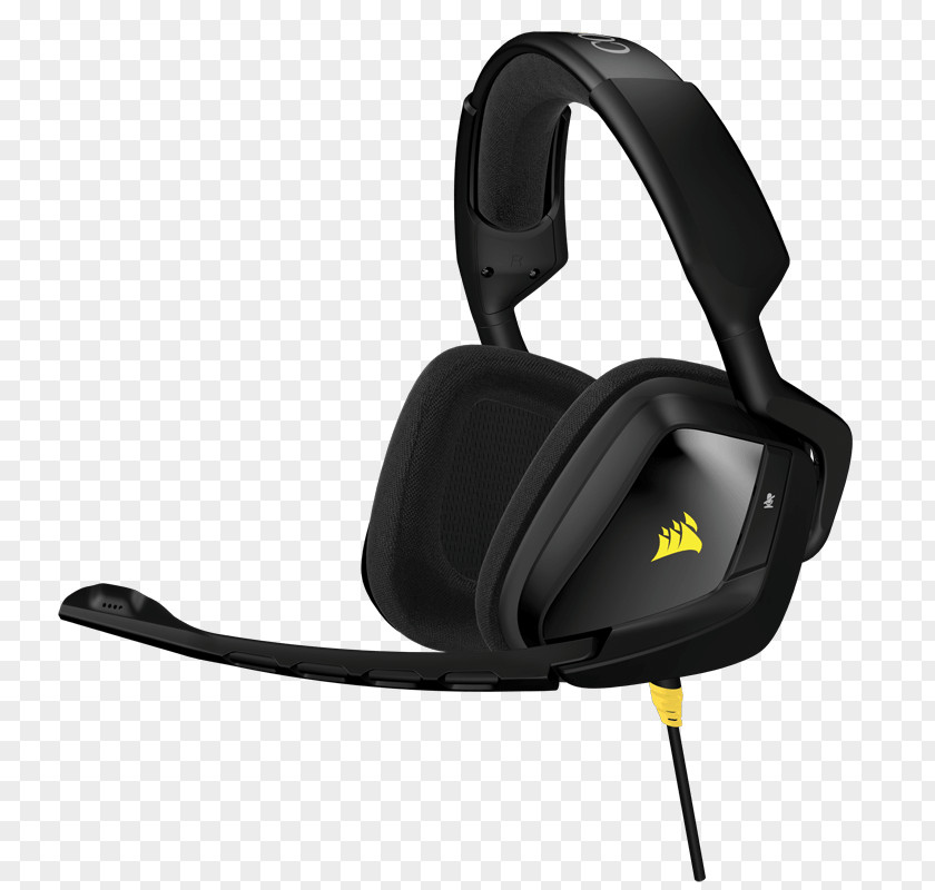 Microphone Headset Corsair VOID PRO RGB Components Stereophonic Sound PNG