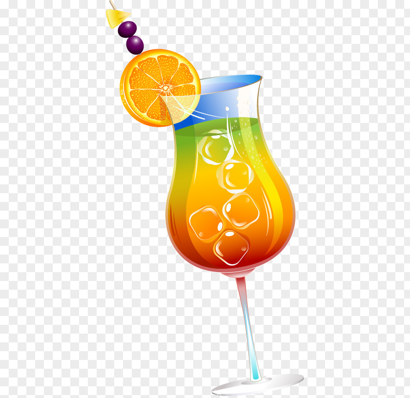 Drinks Cocktails Orange Juice Soft Drink Glass PNG