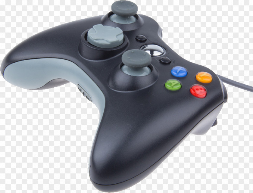 Joystick Xbox 360 Controller Black Game Controllers PNG