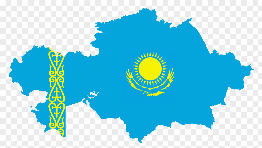 Map Flag Of Kazakhstan National Stock Photography PNG
