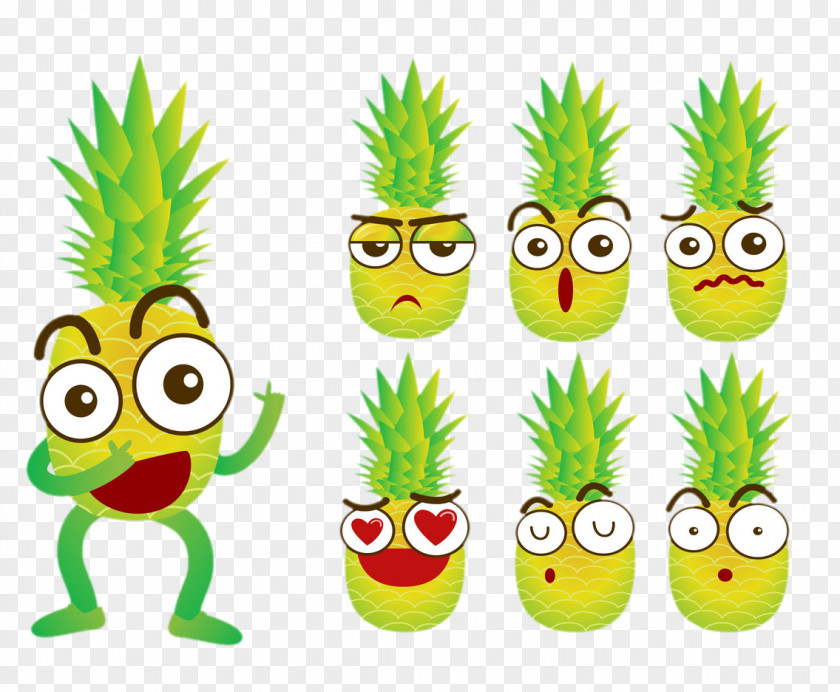 Cartoon Pineapple Clip Art PNG