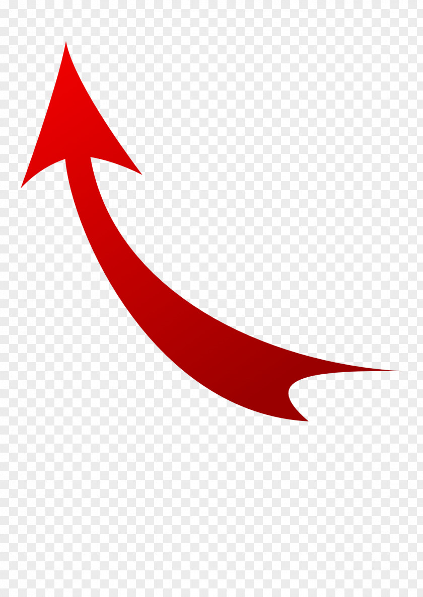 Curved Up Arrow Curve Clip Art PNG