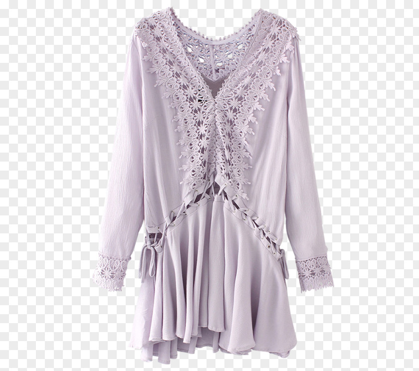 Lace Picture Material Clothing Dress Blouse Sleeve PNG