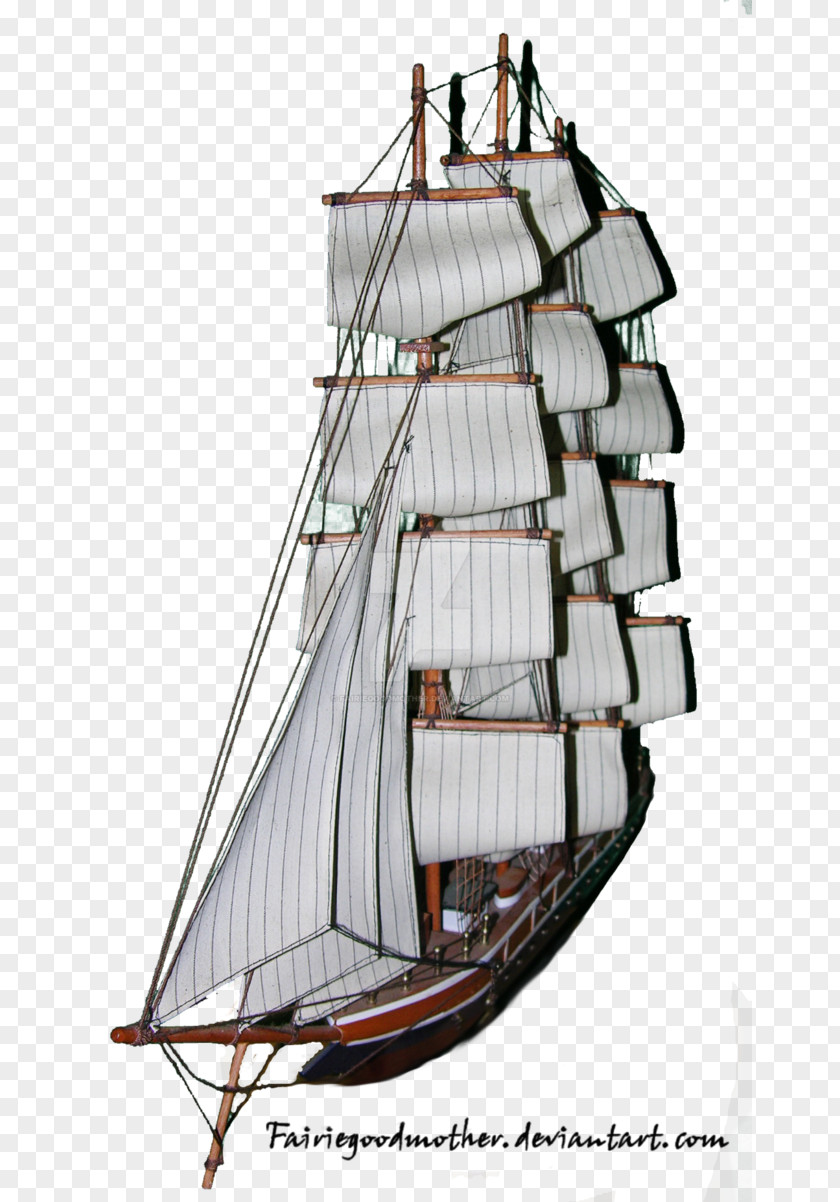 Pirate Ship Tall Brigantine Watercraft Sail PNG