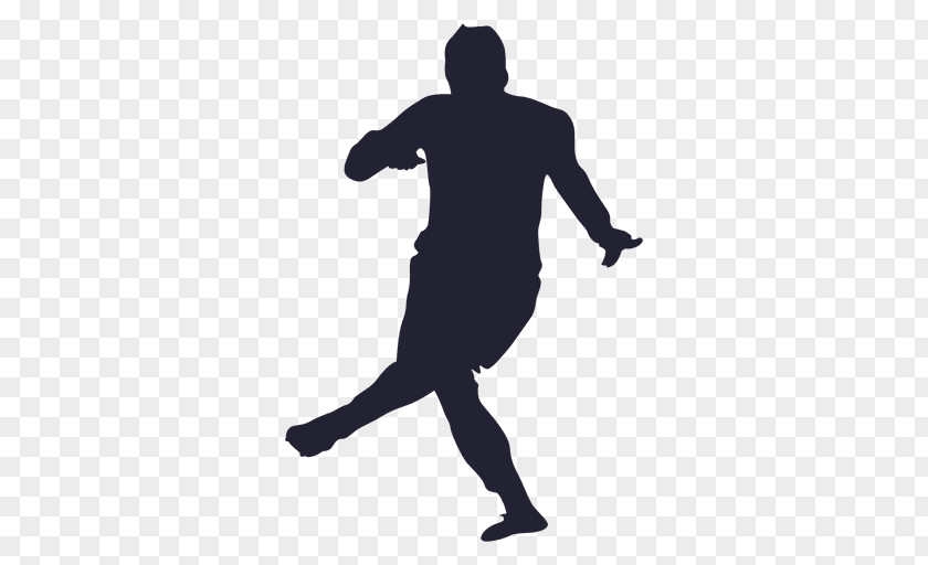 Playing Soccer Silhouette Figures Material Football Player PNG
