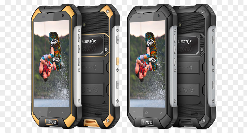 Product Model Aligator Rx550 Extremo černo-žlutý Mobilní Telefon Smartphone Blackview BV6000 4G 3G PNG