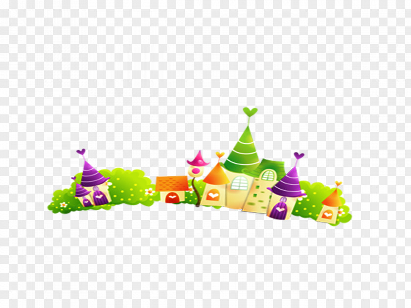 Cartoon Castle Drawing Illustration PNG