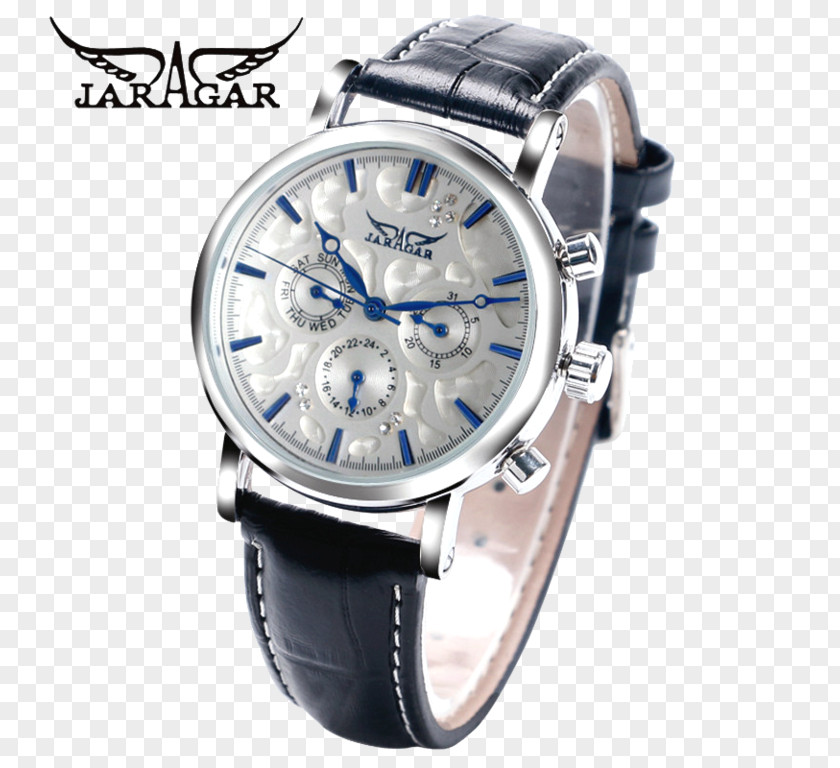 Genuine Leather Sony SmartWatch Clock Skeleton Watch PNG