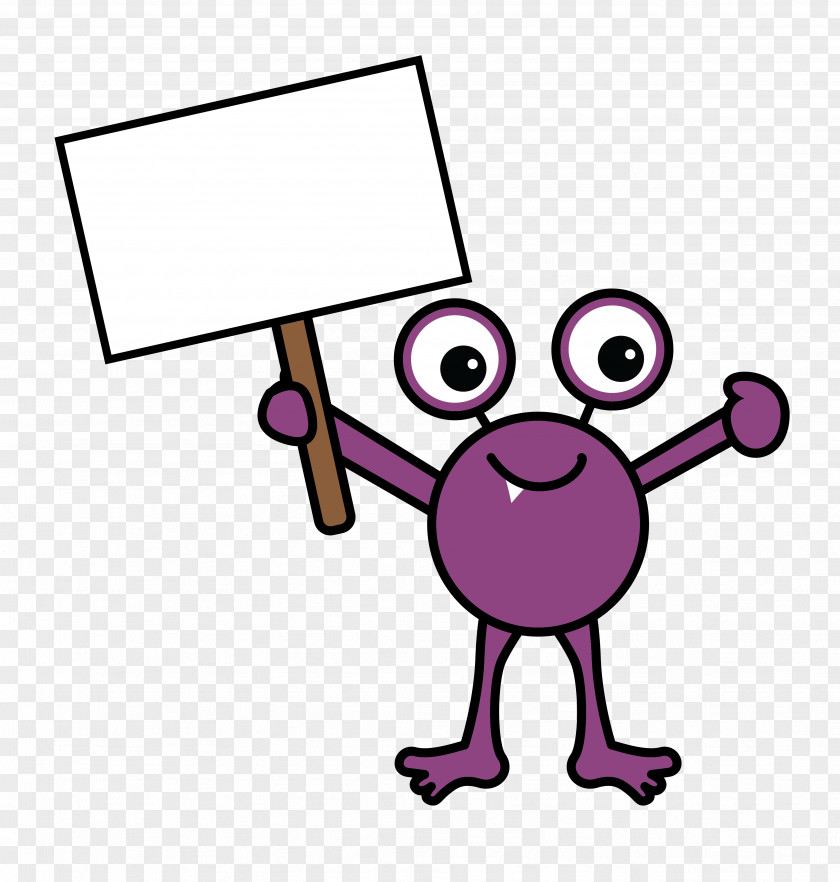 Magenta Pleased Hug Cartoon PNG