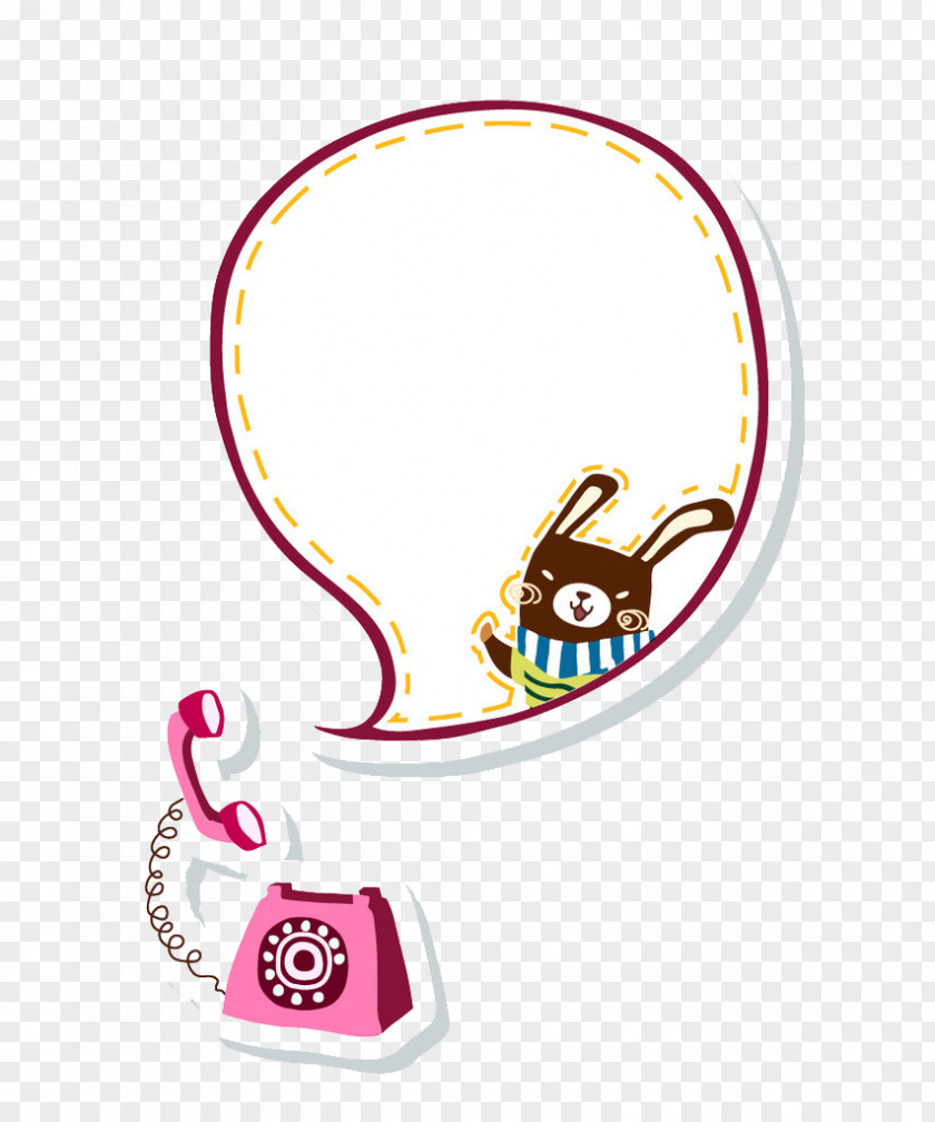 Phone Speech Balloon Cartoon Cuteness Illustration PNG