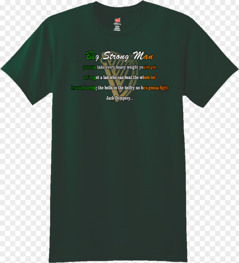 Strong Man T-shirt Kevin Barry Song Big Sleeve PNG