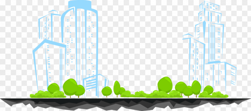 Vector City Energy Water Sky PNG