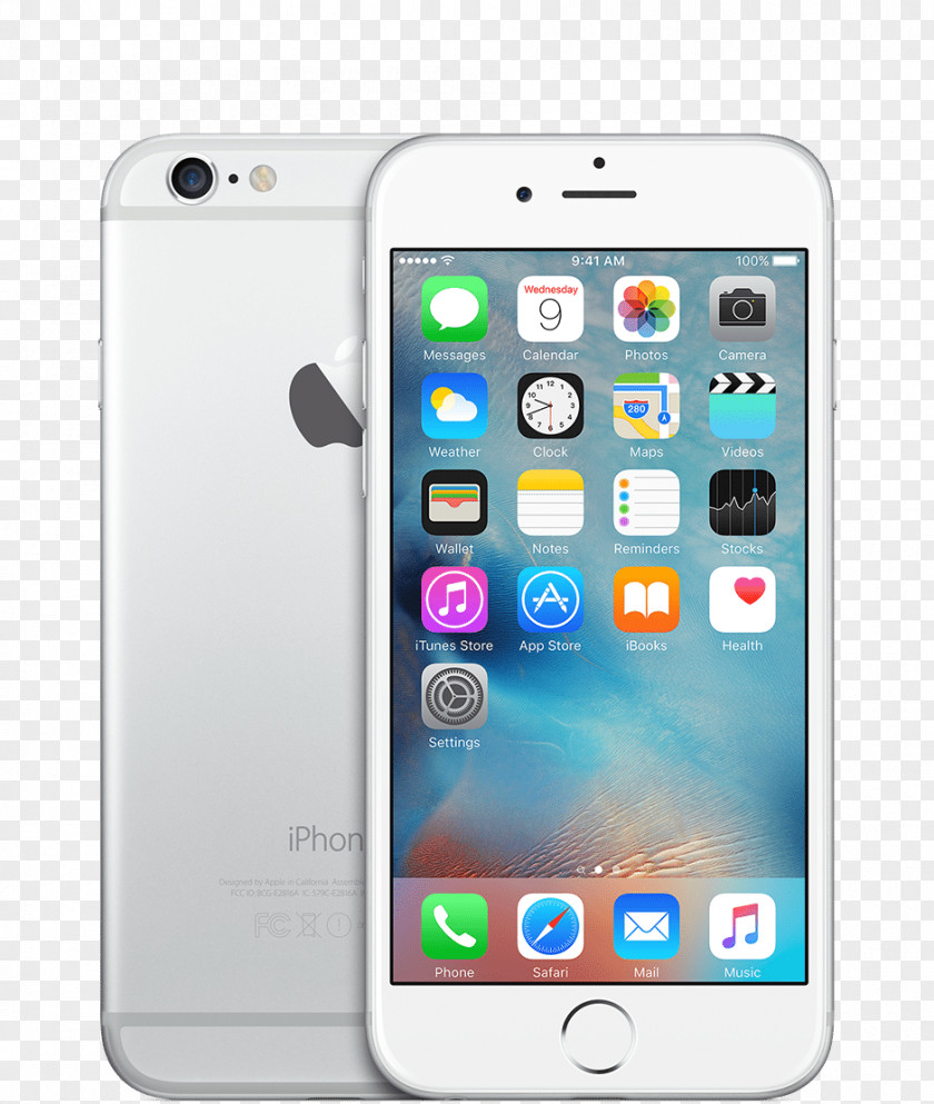 Apple 6 IPhone 6s Plus Telephone Silver PNG