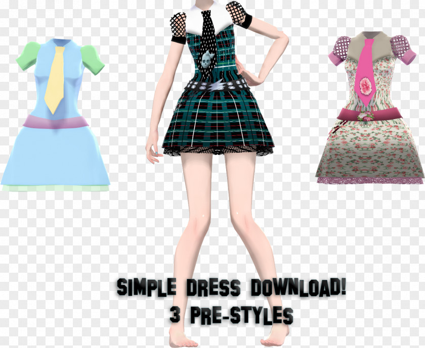 Dress Model The Clothing MikuMikuDance Skirt PNG