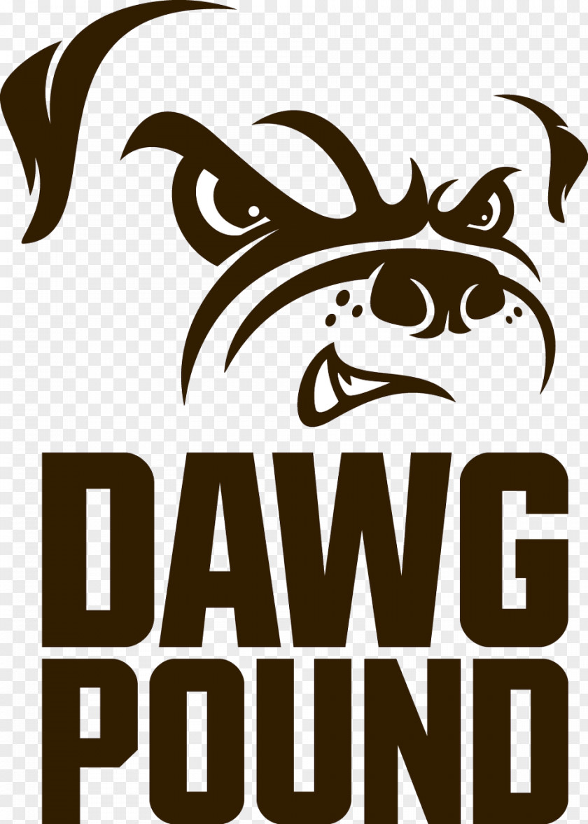 Logos And Uniforms Of The Cleveland Browns Dawg Pound Decal PNG