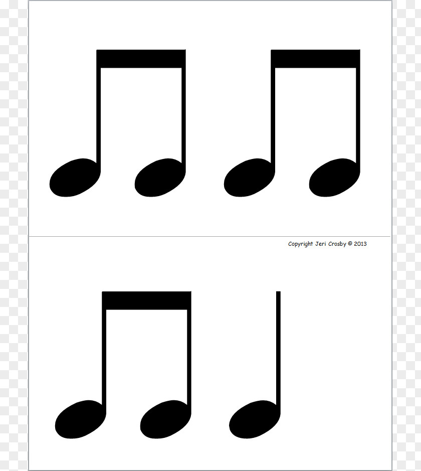 Eighth Note Outline Musical Quarter Sixteenth Clip Art PNG